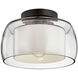 Candace 1 Light 12.5 inch Graphite Flush Mount Ceiling Light
