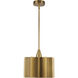 Alora Mood Plisse 1 Light 11.63 inch Aged Gold Pendant Ceiling Light
