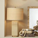 Utopia 32 inch Natural Table Lamp Portable Light