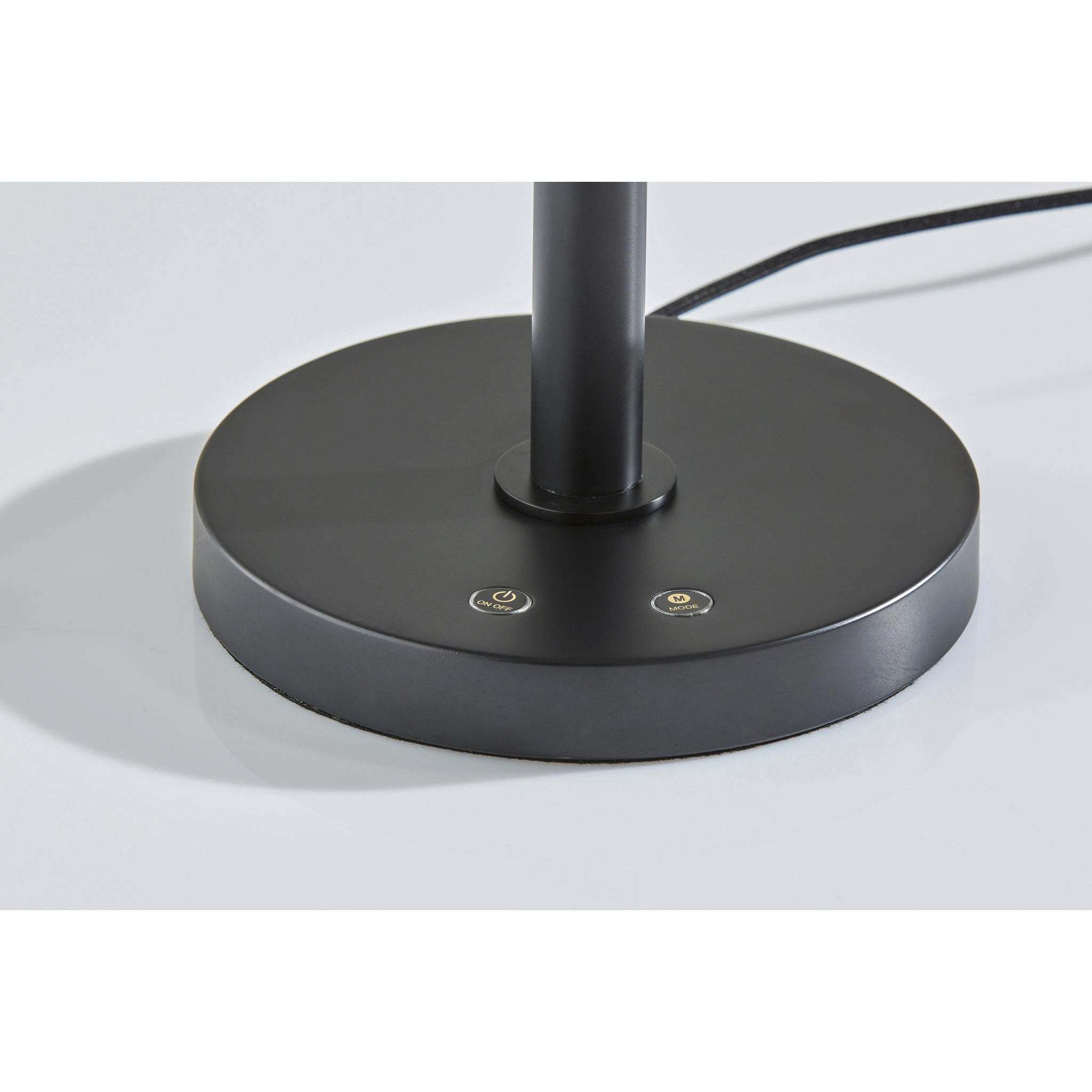 Zane 17 inch 10.00 watt Black Desk Lamp Portable Light, with Smart Switch