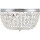 Nola 3 Light 14.25 inch Polished Chrome Flush Ceiling Light