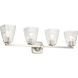 Marant 4 Light 33.25 inch Brushed Nickel Vanity Light Wall Light