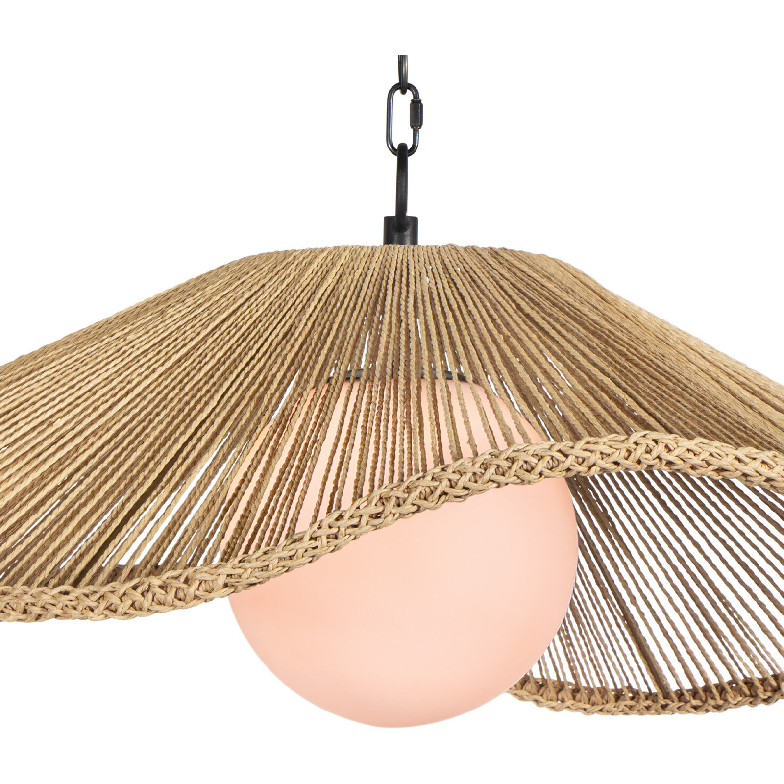 Provence Cafe 1 Light 31 inch Natural Pendant Ceiling Light, Large
