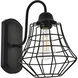 Candor 1 Light 8 inch Black Wall Sconce Wall Light