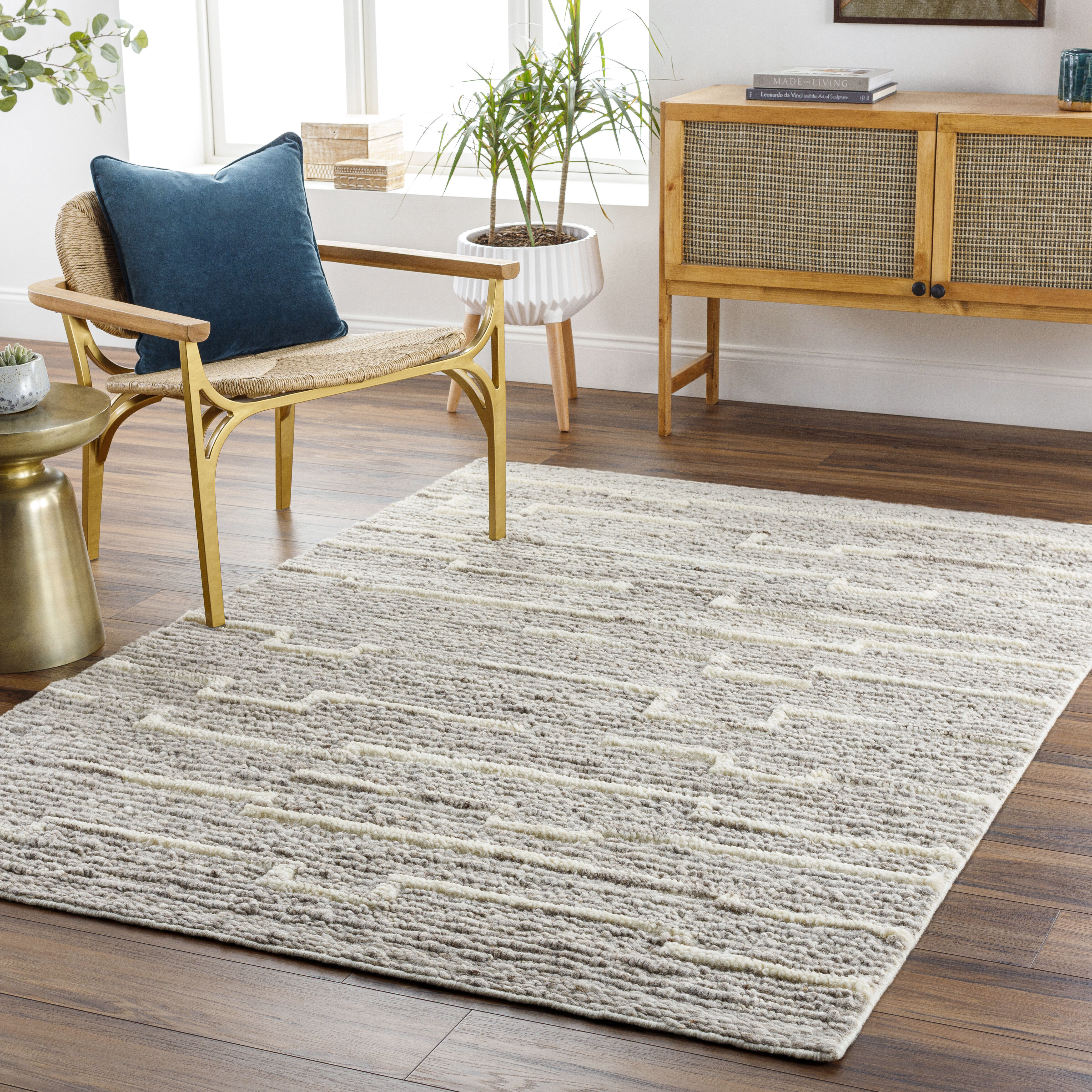 Manisa 168 X 120 inch Medium Gray Rug, Rectangle