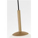 Nube LED 9 inch Satin Brass Pendant Ceiling Light