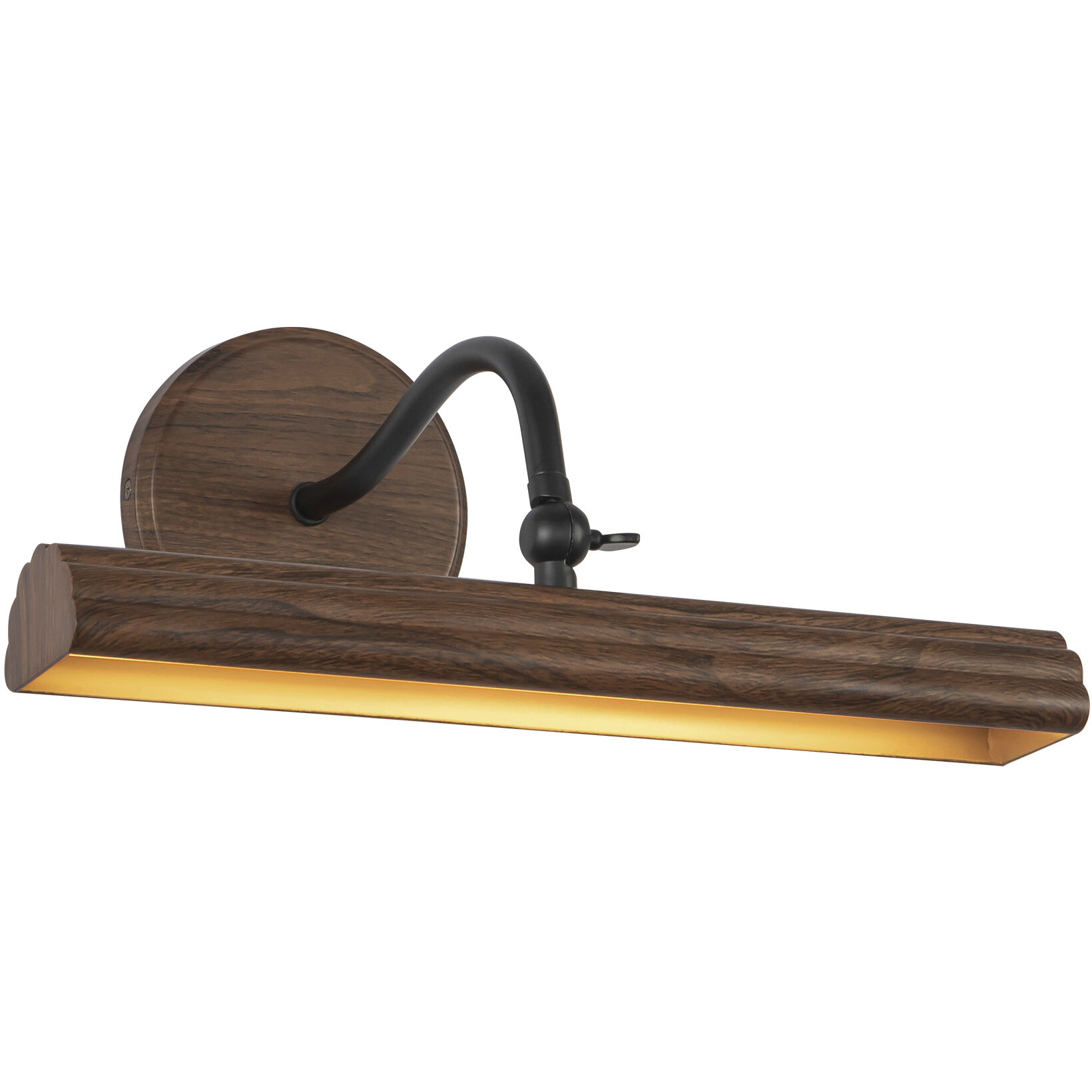 Alora Mood Dottie 13 watt 14 inch Walnut Wall/Picture Light Wall Light