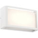 Malibu LED 5 inch White Outdoor Wall Sconce