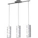 Bayman 3 Light 28.15 inch Chrome Island Trestle Light Ceiling Light