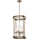 Bridlewood 4 Light 15 inch Stone Grey/Brushed Nickel Foyer Light Ceiling Light