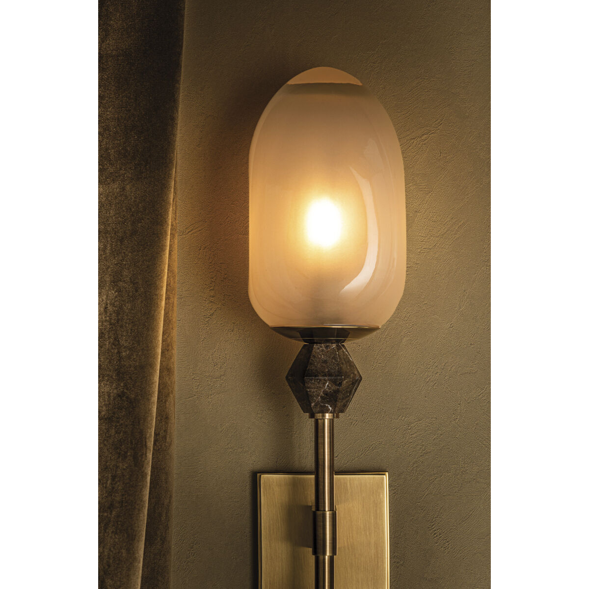 Daith 1 Light 6 inch Vintage Brass Wall Sconce Wall Light