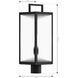 Edgewood 1 Light 21.5 inch Dark Matte Black Outdoor Post Mount