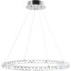 Ring LED 24 inch Chrome Chandelier Ceiling Light