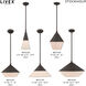 Stockholm 1 Light 6.75 inch Bronze Mini Pendant Ceiling Light