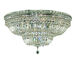 Tranquil 18 Light 30 inch Chrome Flush Mount Ceiling Light in Royal Cut