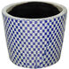 Terracotta Blue and White Outdoor Planter, Set of 4