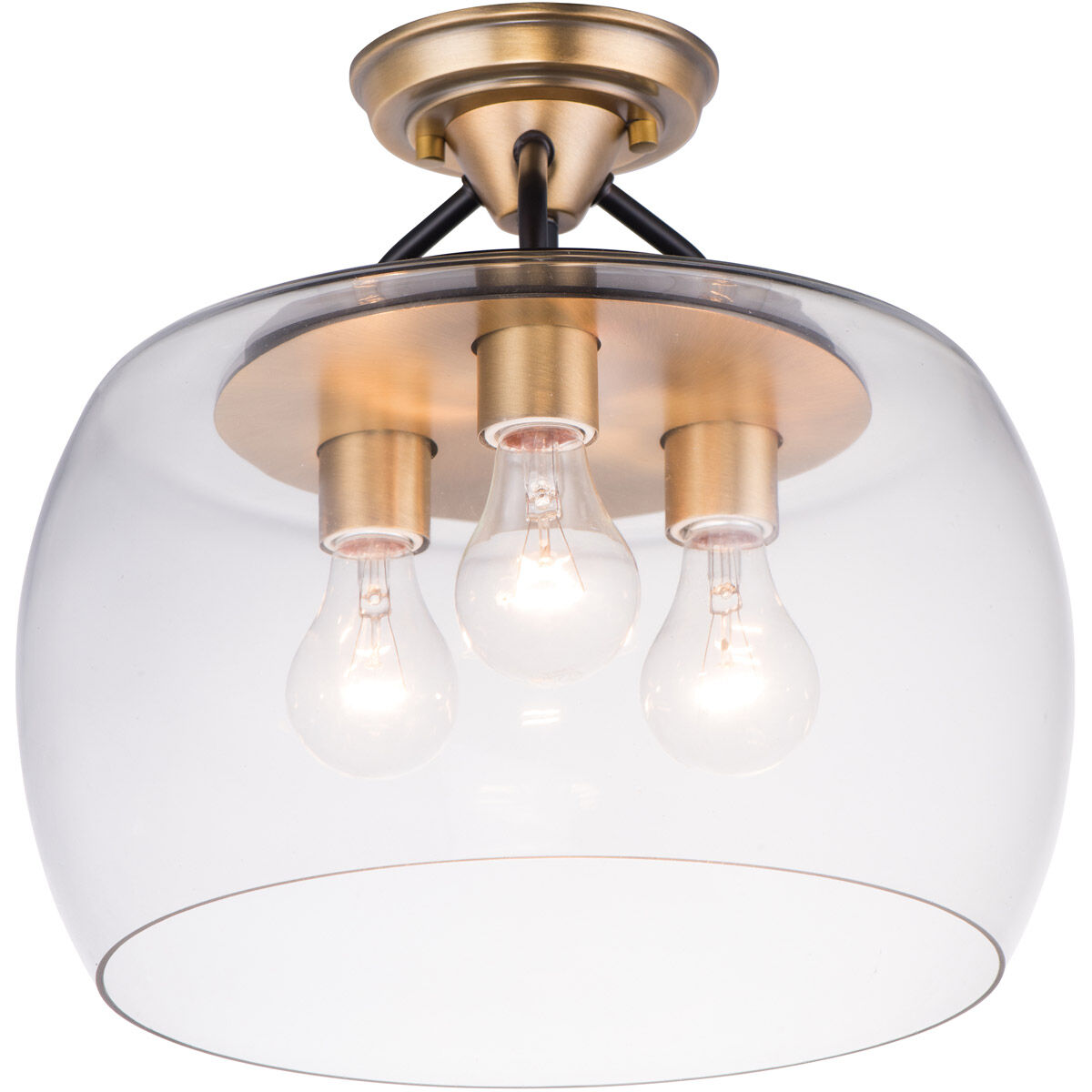 Goblet 3 Light 13.50 inch Semi-Flush Mount