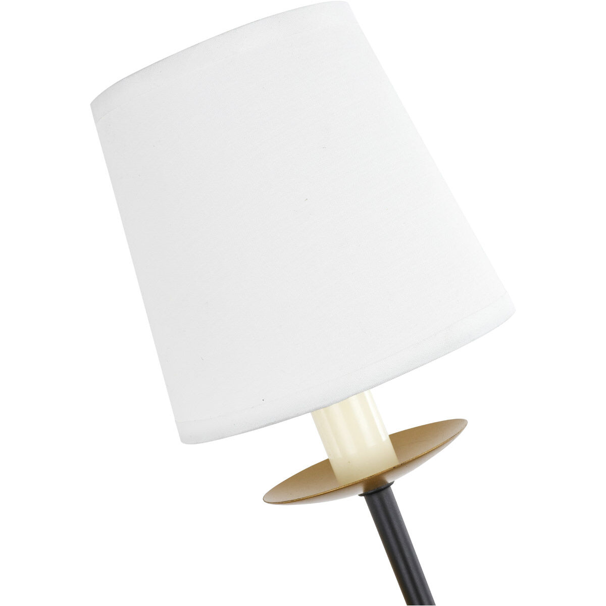 Eclipse 1 Light 4.5 inch Brass and Black Wall sconce Wall Light