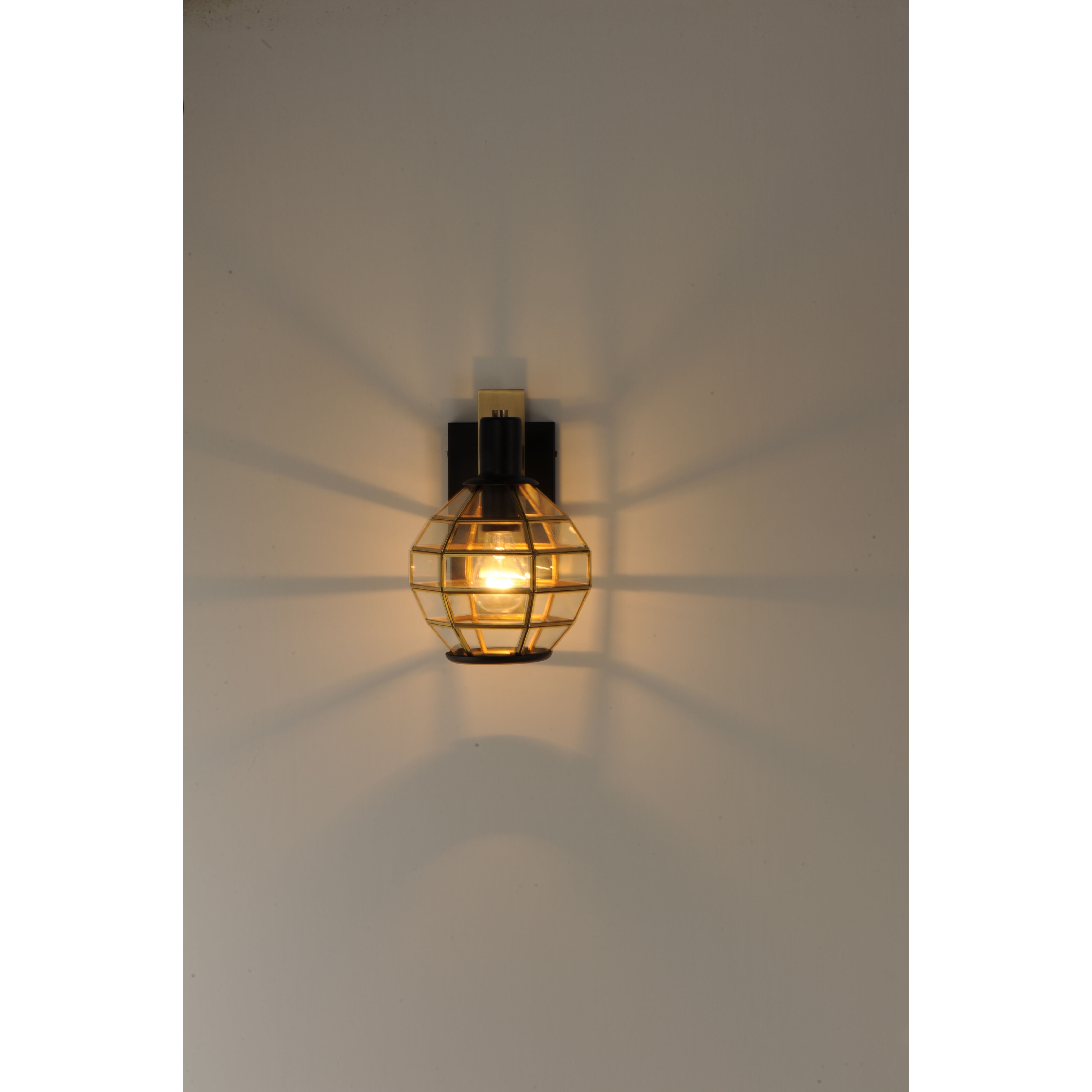 Heirloom 1 Light 10.75 inch Black/Burnished Brass Outdoor Wall Mount