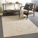 Jardin 90 X 60 inch Light Gray Rug in 5 x 8, Rectangle