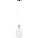 Gene 1 Light 7 inch Chrome Pendant Ceiling Light