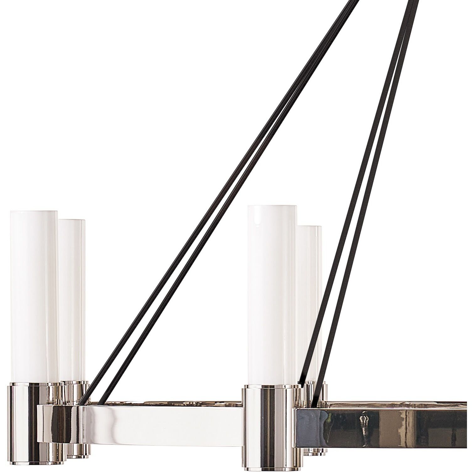 Dixon 8 Light 40 inch Polished Nickel Chandelier Ceiling Light