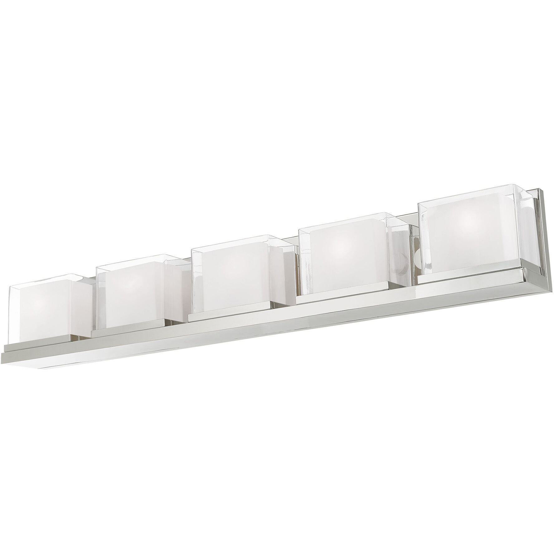 Duval 5 Light 42 inch Polished Chrome Bath Vanity Wall Light
