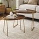 Atelier Honey Brown and Warm Gold Nesting Side Table
