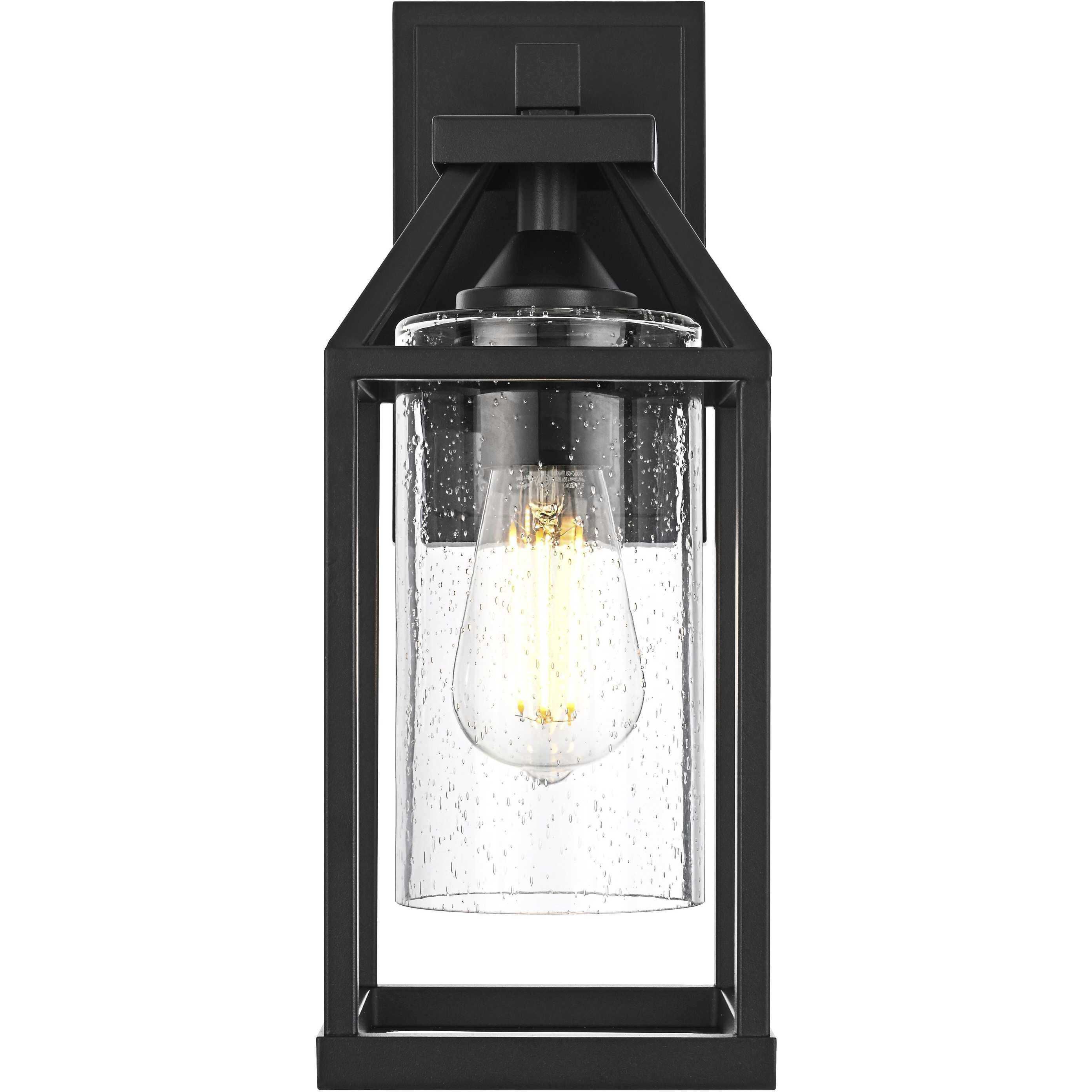 Zora 1 Light 14 inch Black Outdoor Wall Sconce