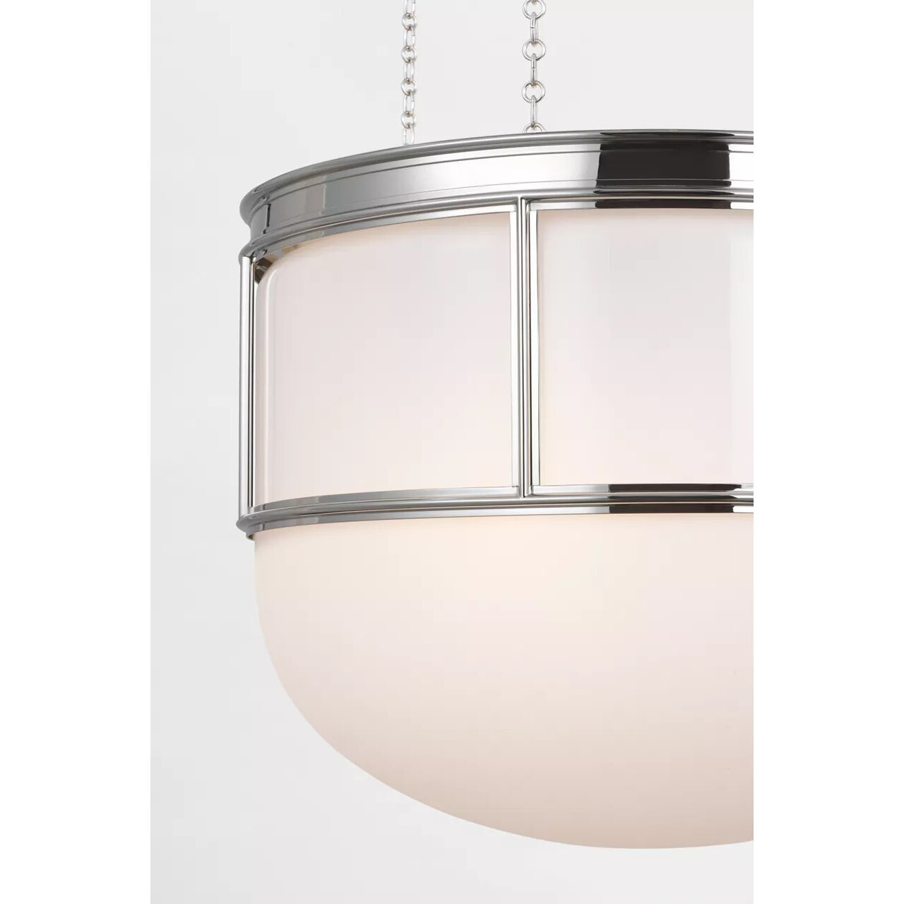 Chapman & Myers Martil LED 24 inch Polished Nickel Lantern Pendant Ceiling Light