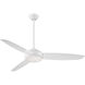 Concept IV 54 inch White Outdoor Ceiling Fan