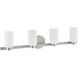 Bedminster 4 Light 30.5 inch Brushed Nickel Vanity Light Wall Light
