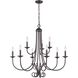Montgomery 9 Light 34 inch Oil Rubbed Bronze Chandelier Ceiling Light