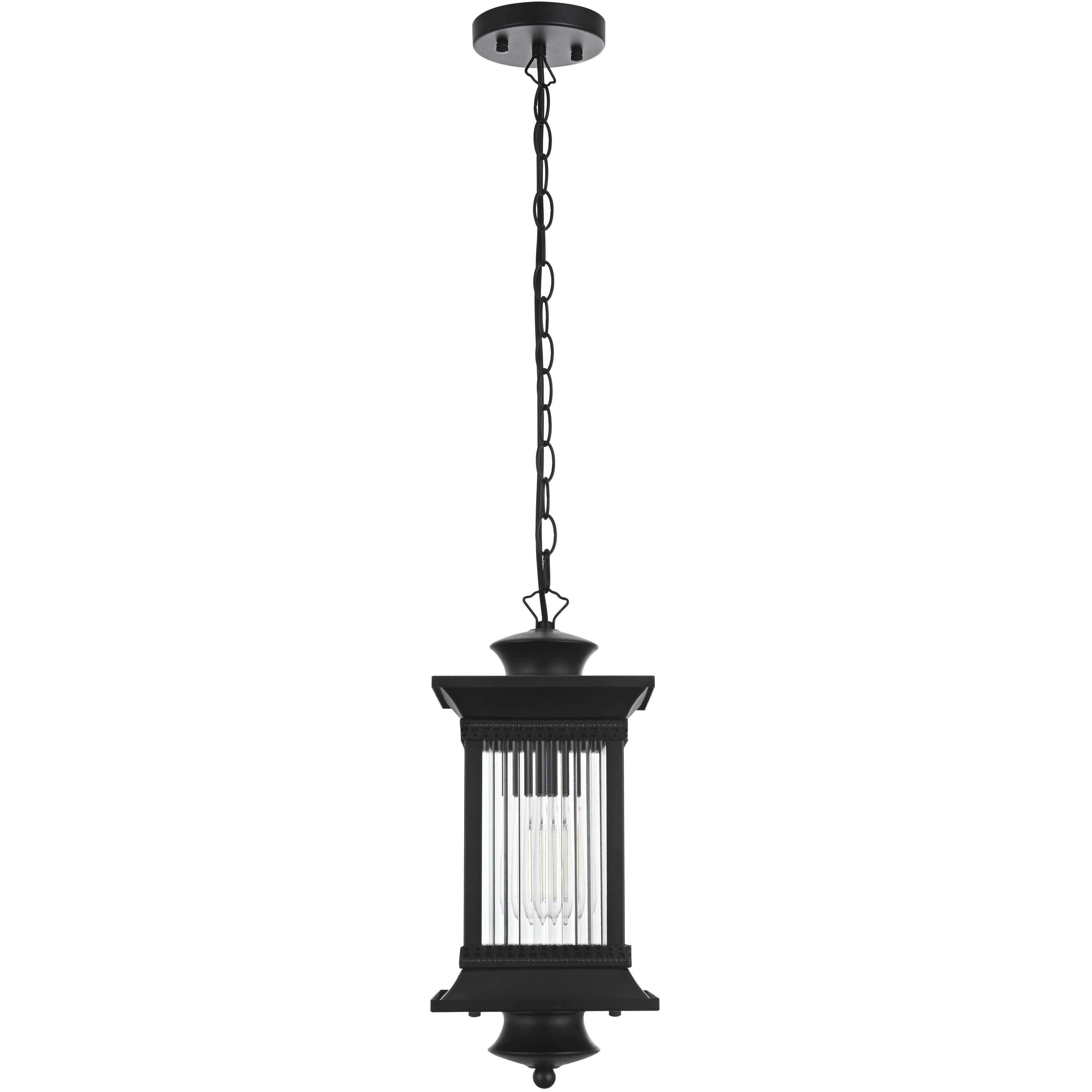 Collins 1 Light 7.5 inch Black Outdoor Pendant