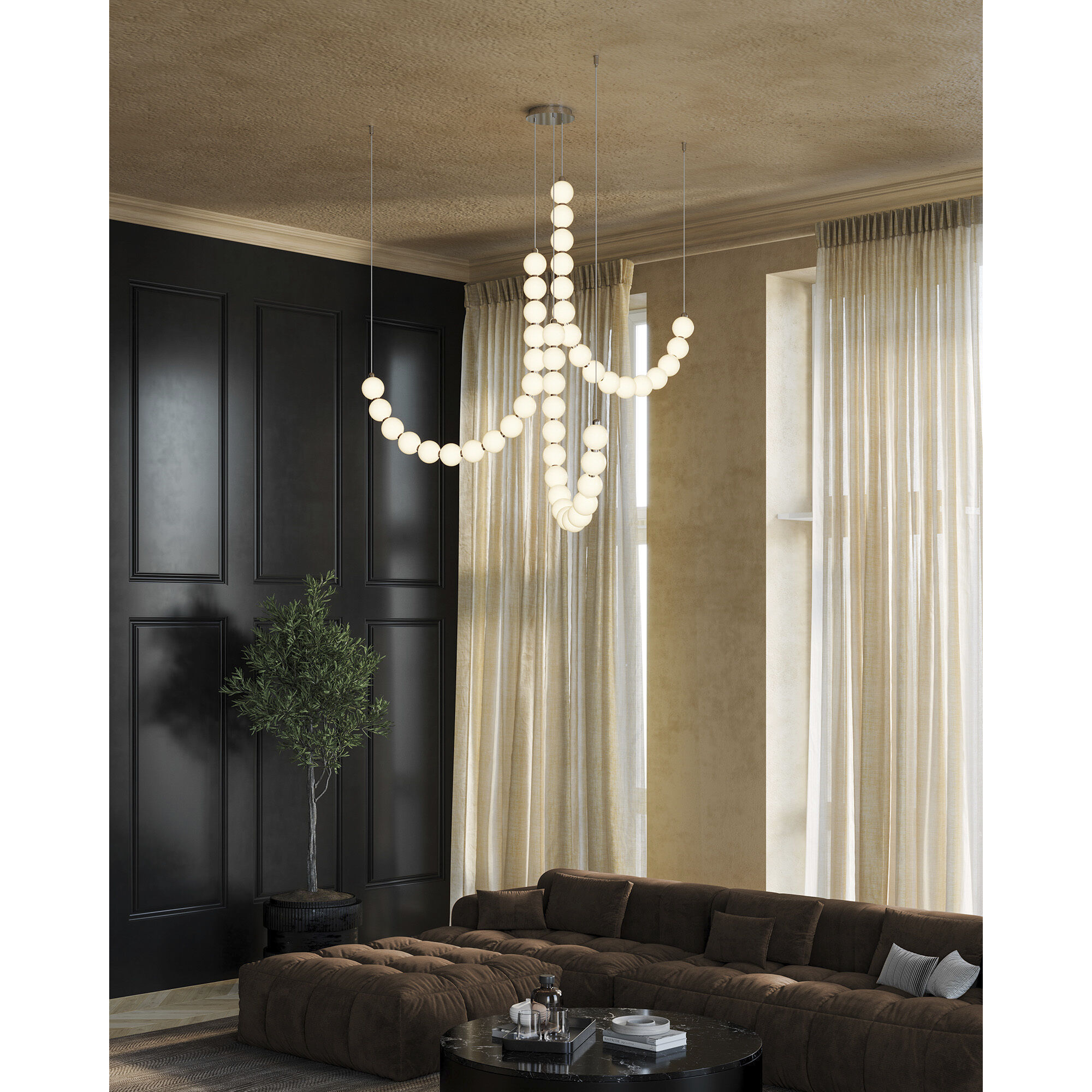 Akoya 11.13 inch Chrome Chandelier Ceiling Light