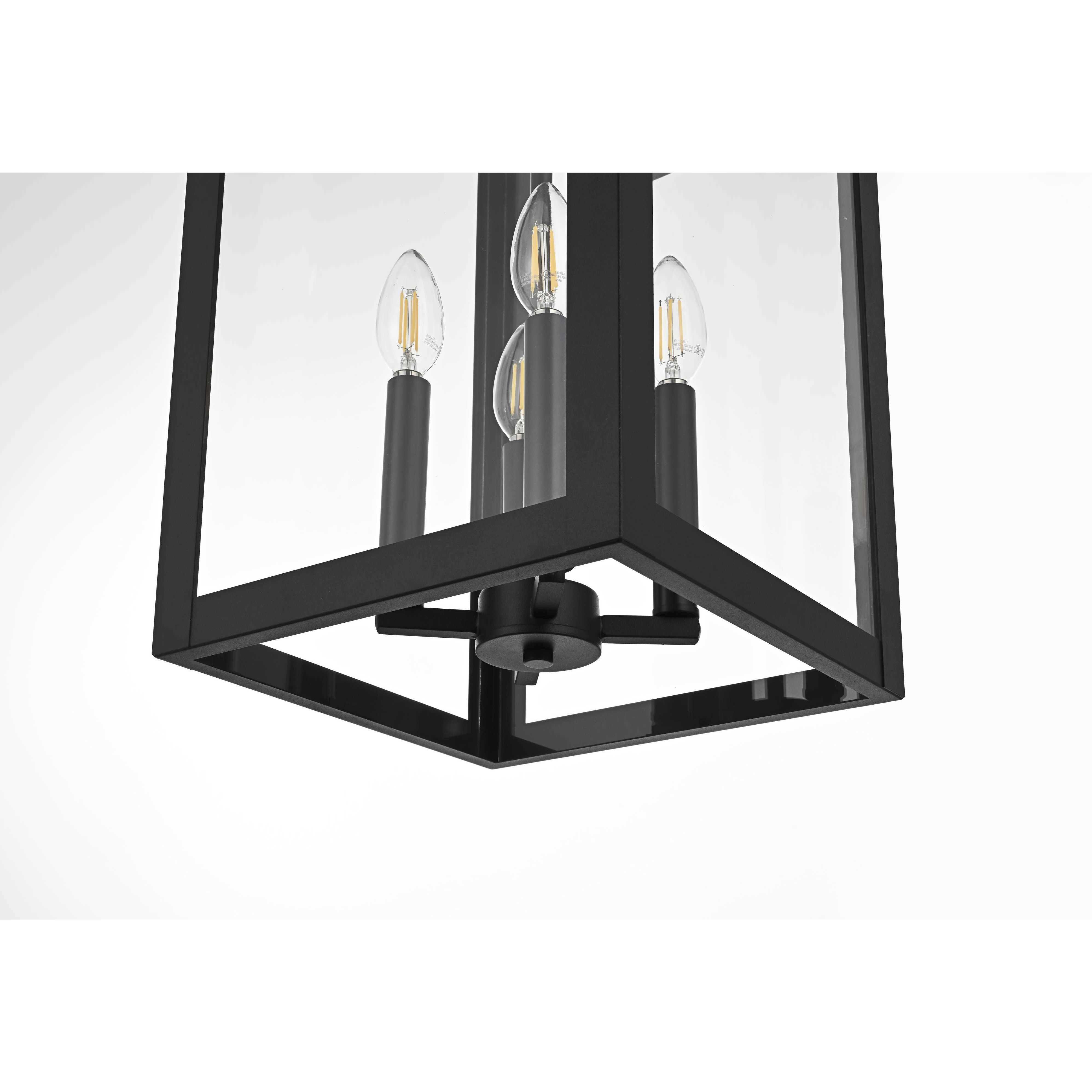 Venango 4 Light 25.5 inch Black Outdoor Wall Sconce