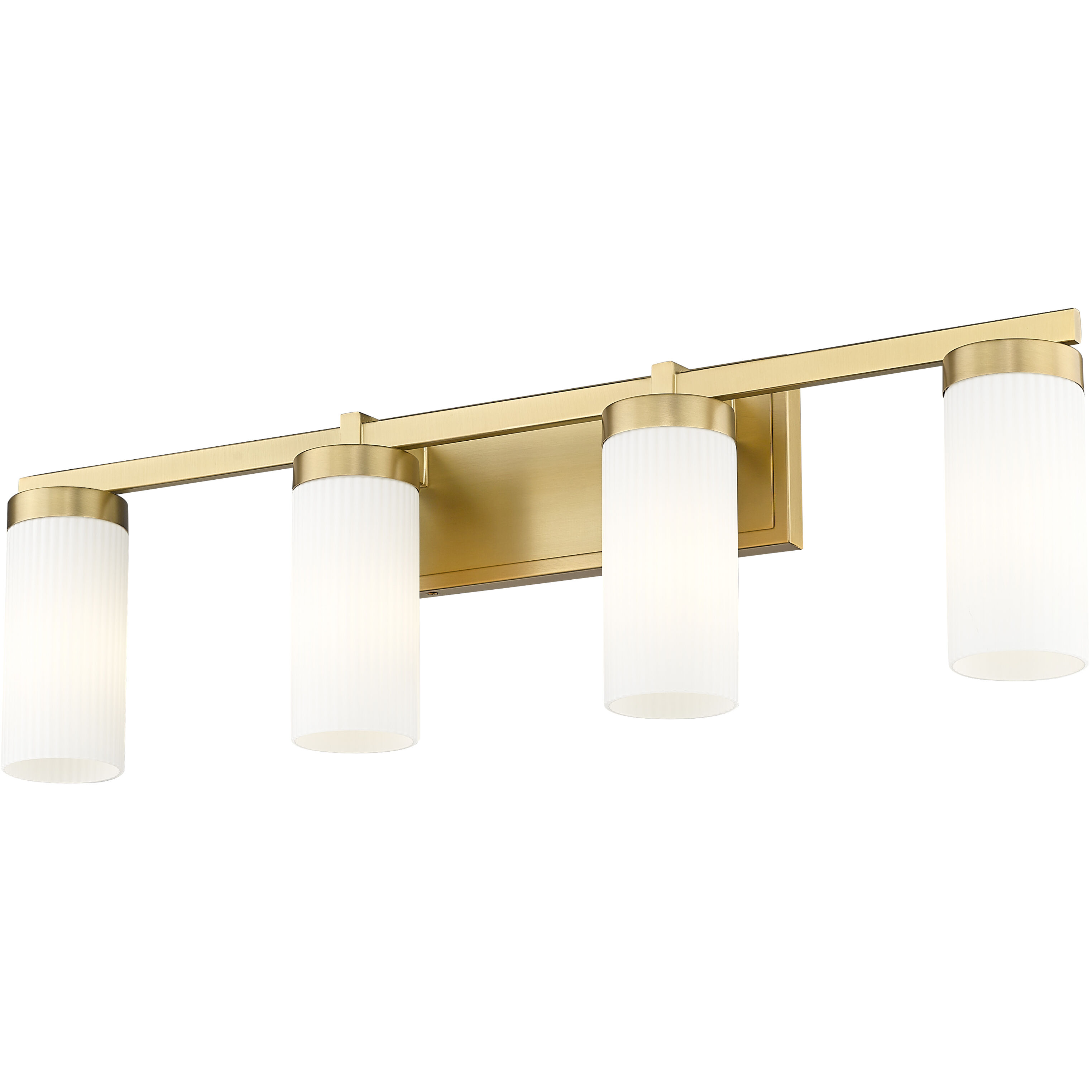 Danica 4 Light 29.5 inch Modern Gold Bath Vanity Light Wall Light