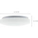 Cloud LED 11.54 inch White Flush Mount Ceiling Light