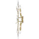 Flora Grace 6 Light 28.75 inch Champagne Gold Vanity Light Wall Light