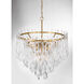 Glassara 10 Light 31.75 inch Legacy Brass Pendant Ceiling Light
