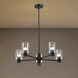 Clarksville 5 Light 28 inch Matte Black Chandelier Ceiling Light