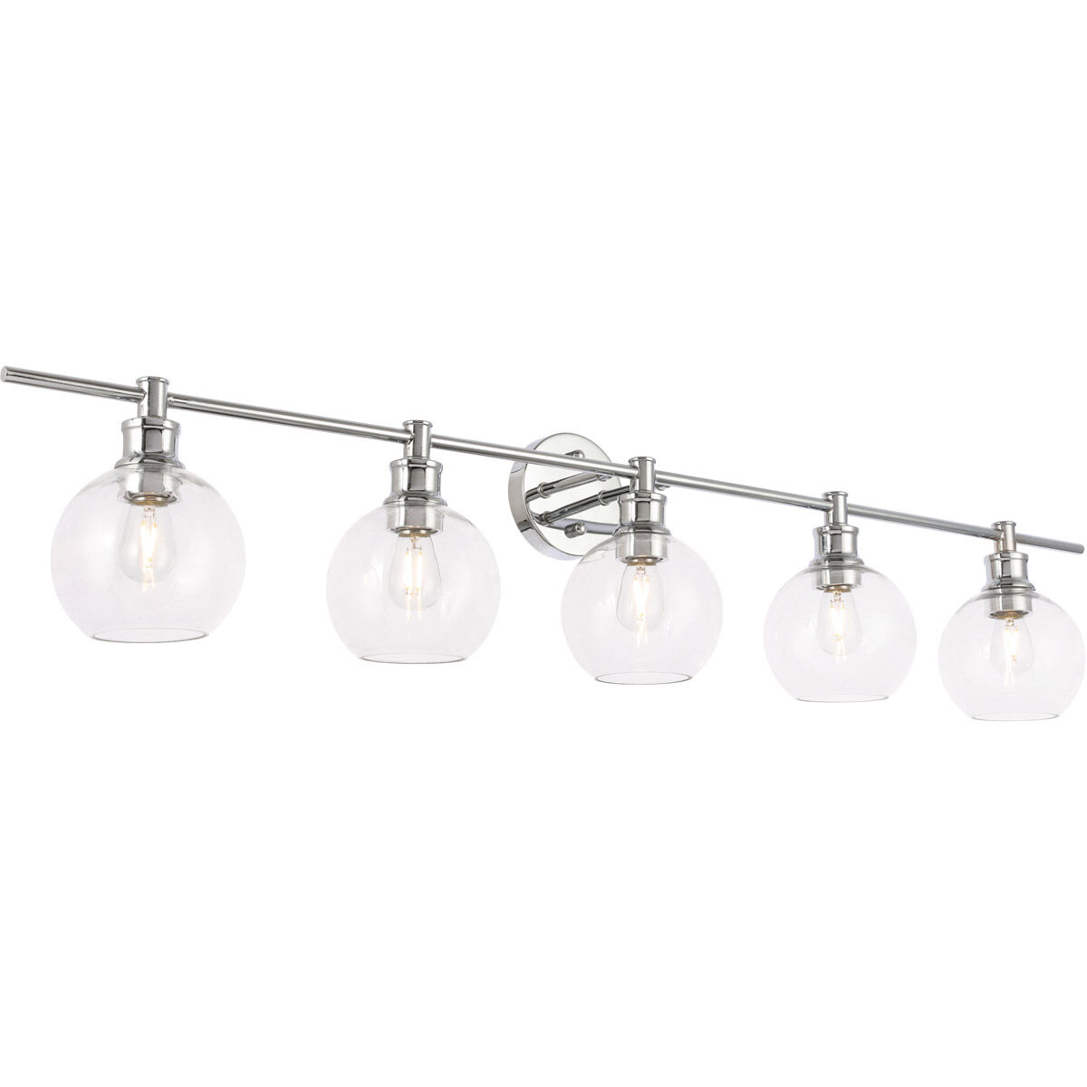 Collier 5 Light 47 inch Chrome Wall sconce Wall Light
