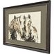 Equine Sketch Brown and Beige and Black and Rust Framed Art