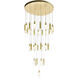 Olinda LED 33 inch Satin Gold Chandelier Ceiling Light