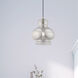 Art Glass 1 Light 10 inch Brushed Nickel Mini Pendant Ceiling Light