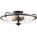 Griffin 4 Light 21 inch Palladian Bronze Flush Mount Ceiling Light, Extra Large