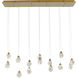 Canada LED 60 inch Gold Island Lighting Ceiling Light