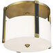 Chelsea 4 Light 20 inch Soft Brass Semi Flush Ceiling Light
