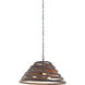 Tempest 3 Light 26 inch Bronze Gold Pendant Ceiling Light