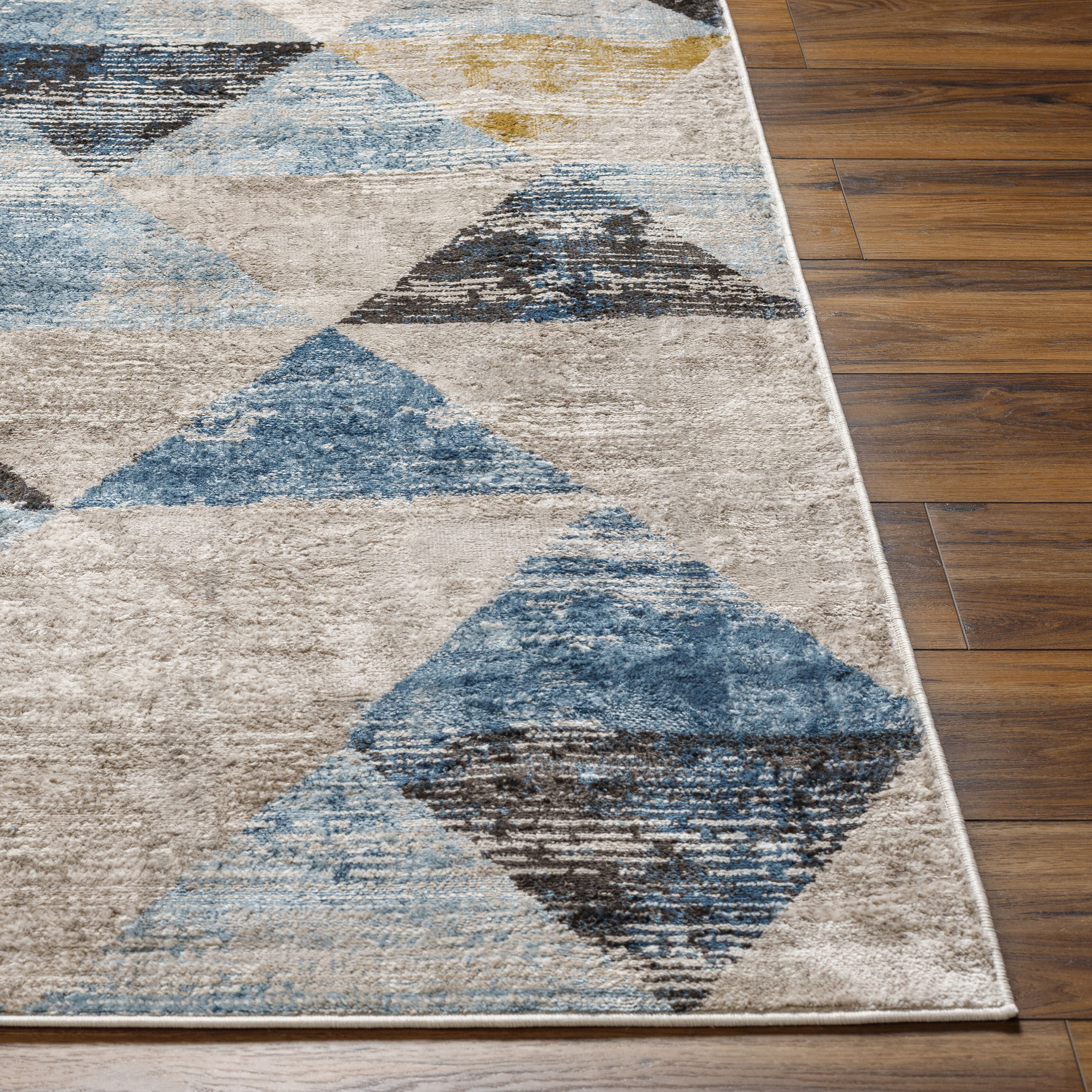 Pertek 84 X 63 inch Gray Rug, Rectangle
